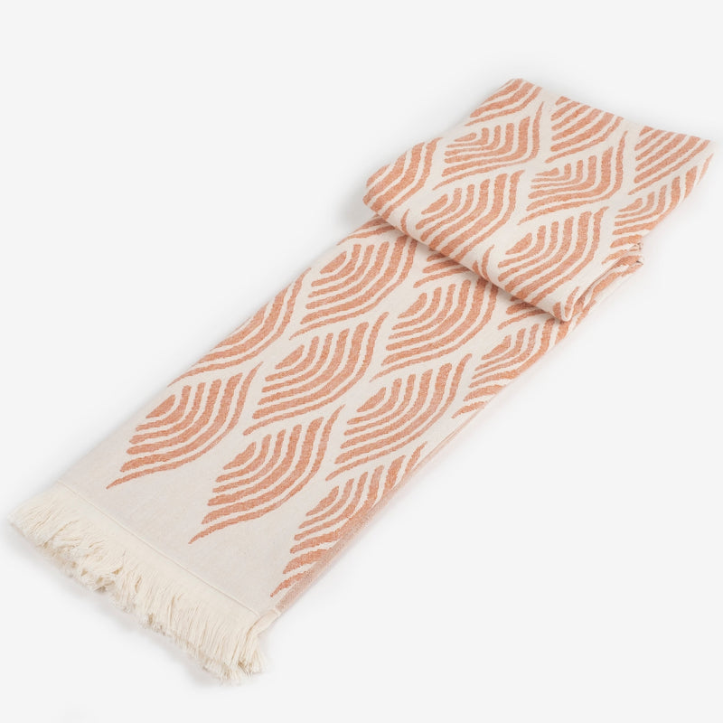 Orange patterns of chic design Brizo Turkish Cotton Towel Urban Pera 