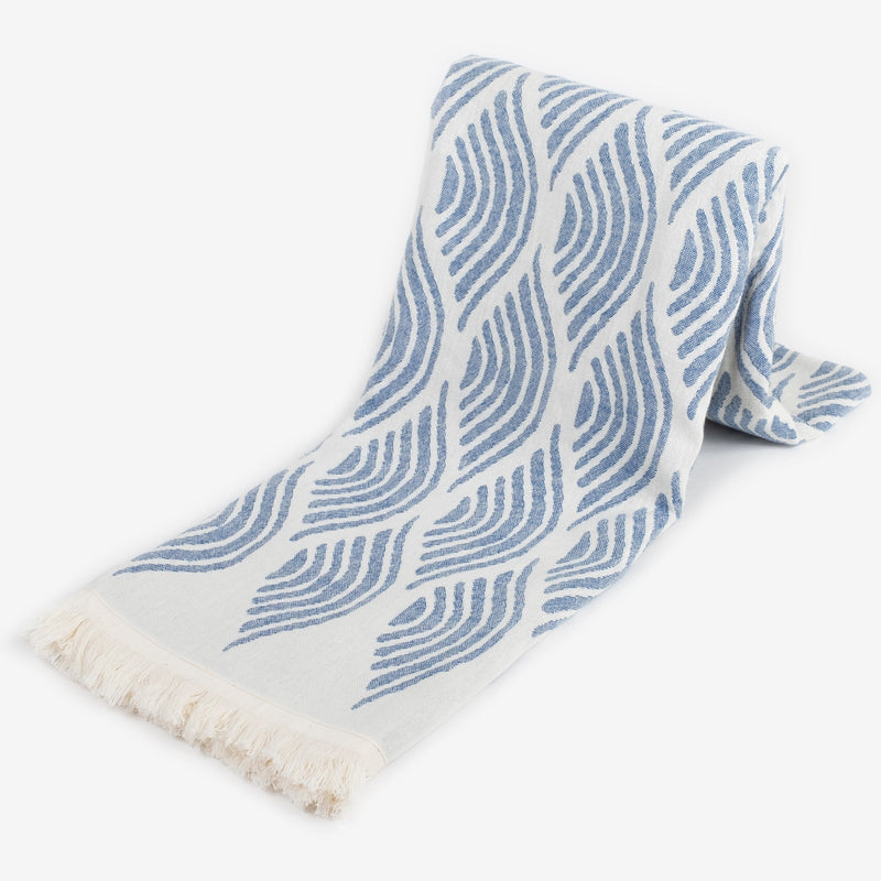 Tyche Turkish Bath & Beach Towel | Urban Pera Blue