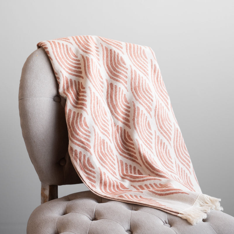 Orange Brizo Turkish Cotton Beach Towel as a throw Urban Pera 