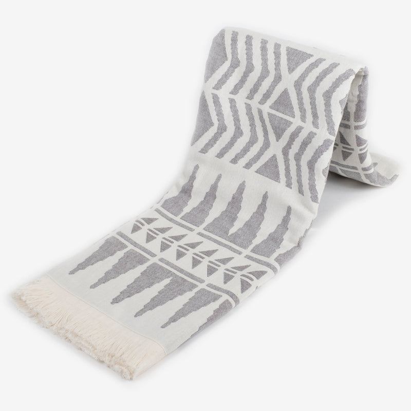 Unique design of grey Demeter Turkish Beach and Pool Towel Urban Pera