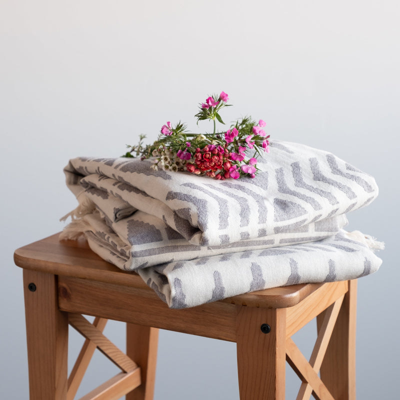 Special design Demeter Turkish Beach and Pool Towel on the stool Urban Pera